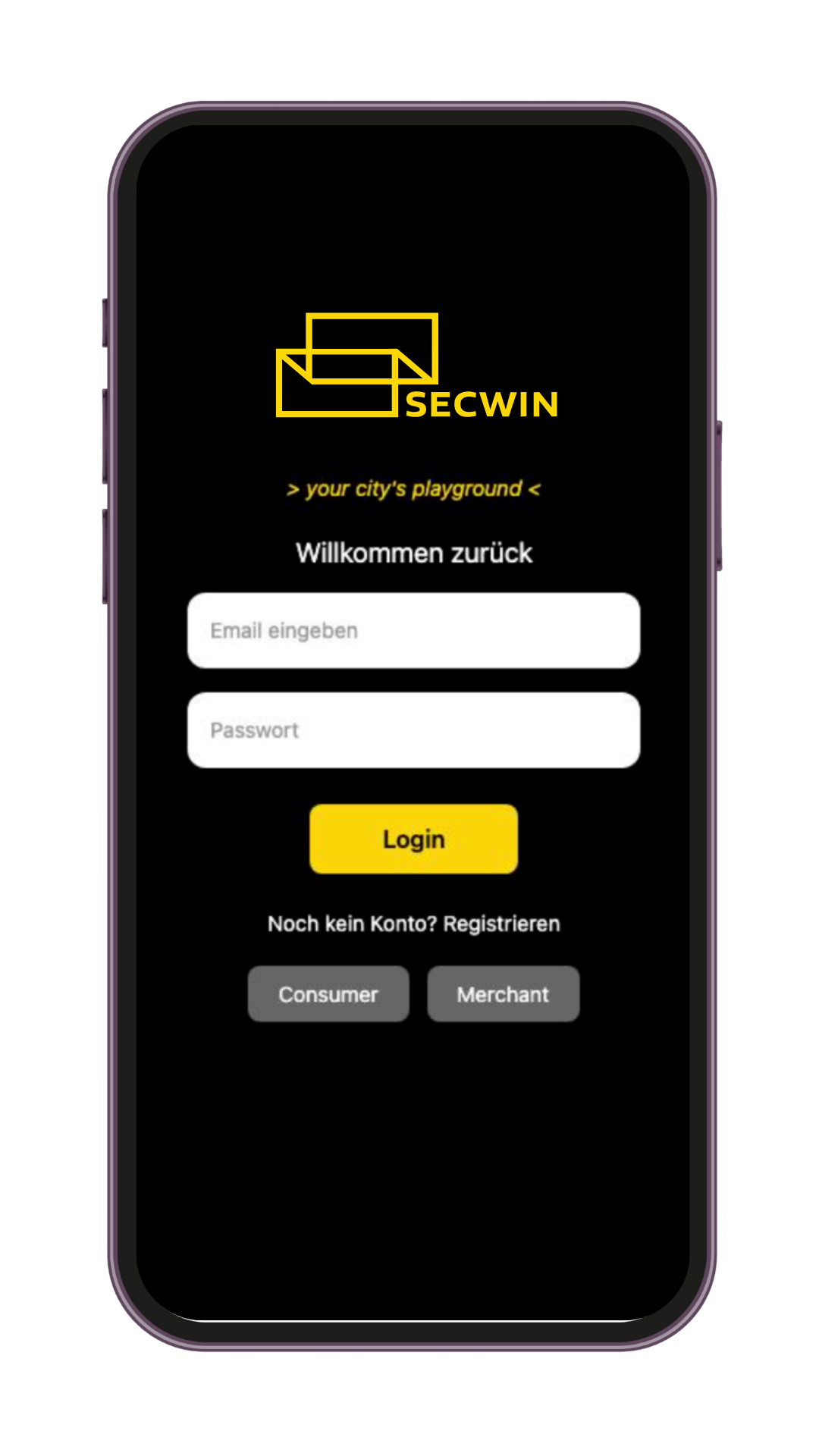 Mock-Up Startscreen SecWin